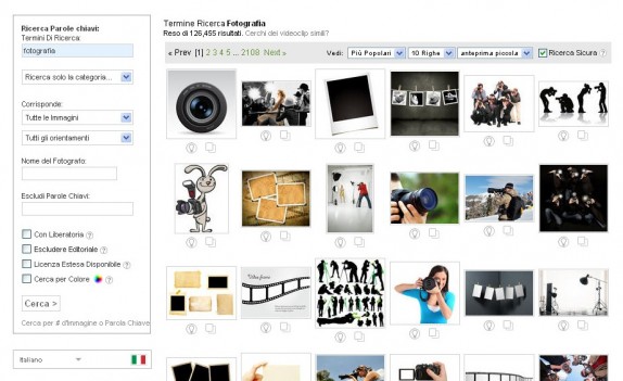 Ricerca Immagini Shutterstock